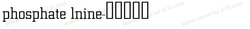 phosphate lnine字体转换